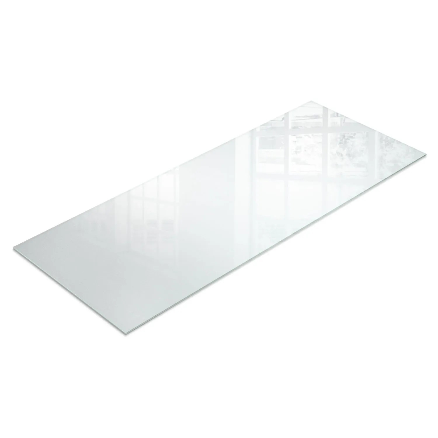 Tulup Tischplatte Gefrostete Glasplatte Gartentisch 125x50 cm Glasplatte für Rechteckigen Tisch Mattiert Tischplatte aus Milchglas