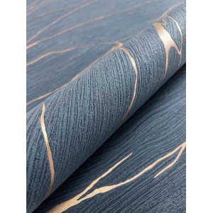 Newroom Vliestapete Priamo Blau Marmor Modern Strukturiert FSC®