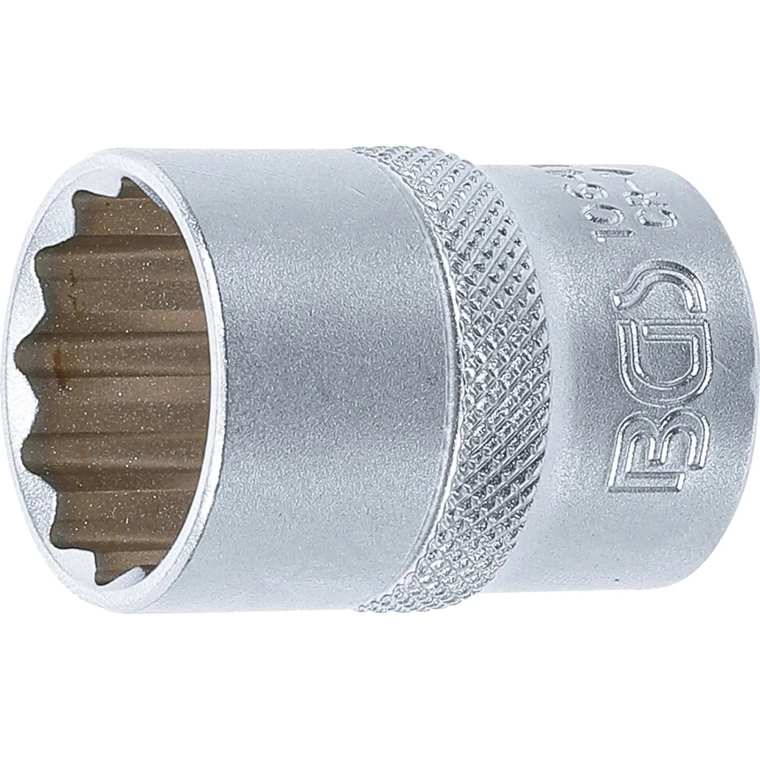 BGS Steckschlüssel Einsatz Zwölfkant Antrieb Innenvierkant 12 5 Mm  1 2 Zoll  SW 21 Mm 10641