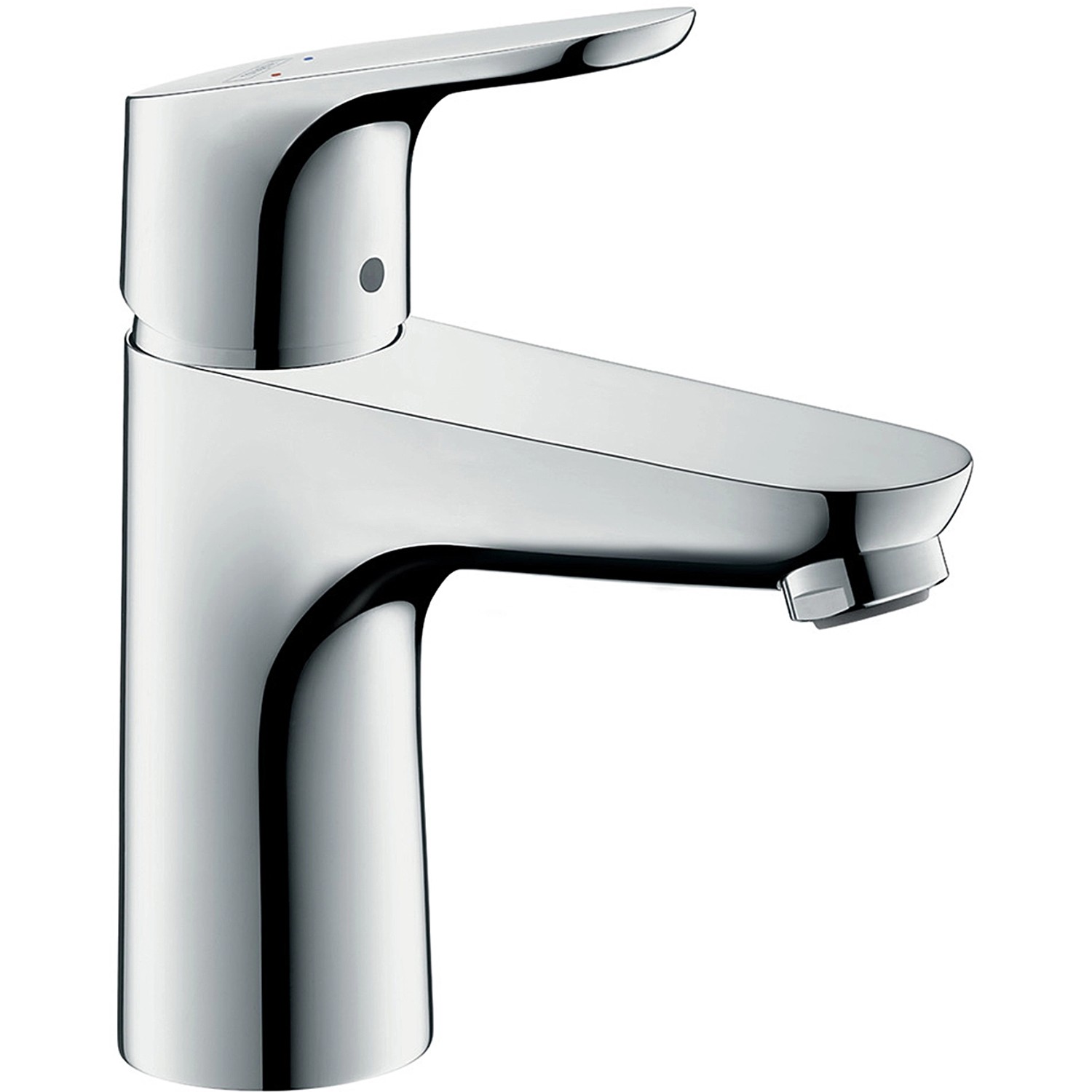 Hansgrohe Einhebel-Waschbeckenarmatur Focus 100 mm mit Zugstangen-Ablaufg. Chrom