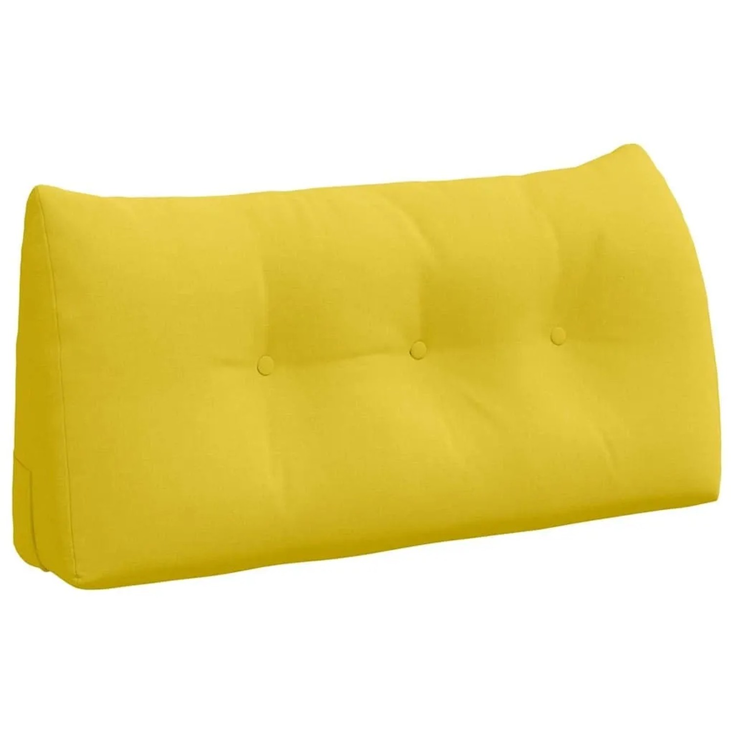 vidaXL Rückenkissen Helles Gelb 100 x 24 x 50 cm Stoff 42014450