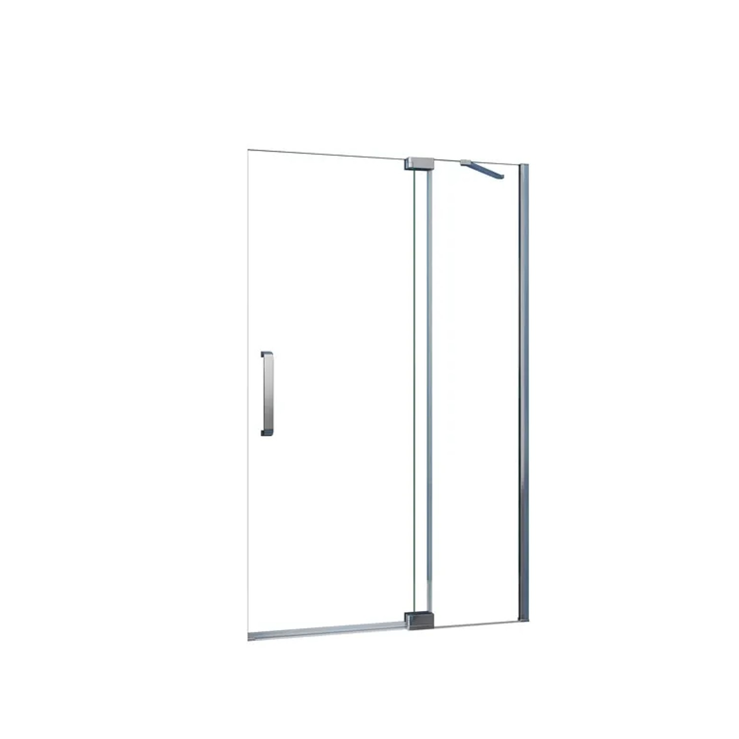 Duschparadies Walk In Duschtür 76 x 195 cm Drehtür 8mm Nano Glas Dusche Duschabtrennung Hochglanz Verchromt