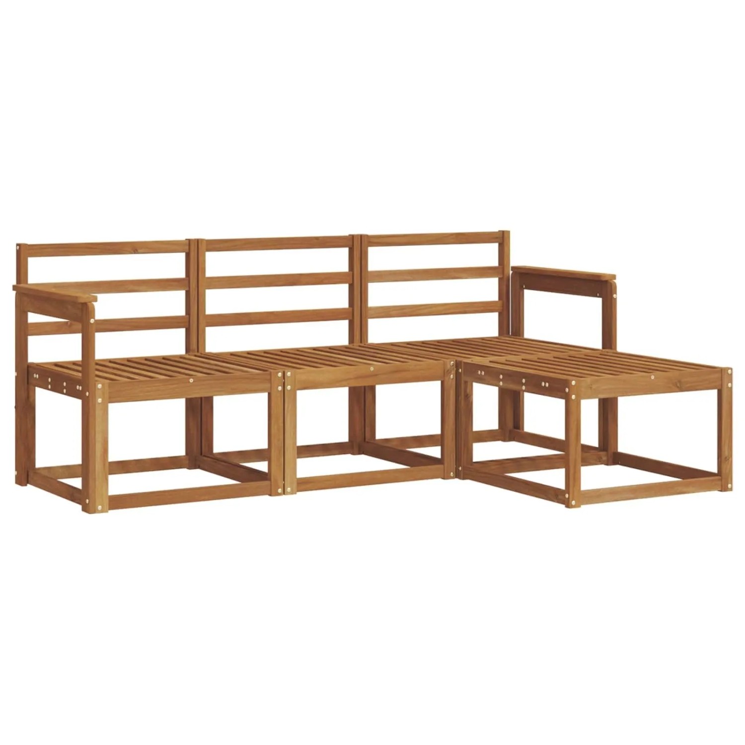 vidaXL Outdoor-Sofagarnitur 4 Stk Natur 3366207