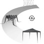 WOLTU Pavillon Pop-Up Wasserdichter Sonnenschutz 3 x 3 m Anthrazit_8