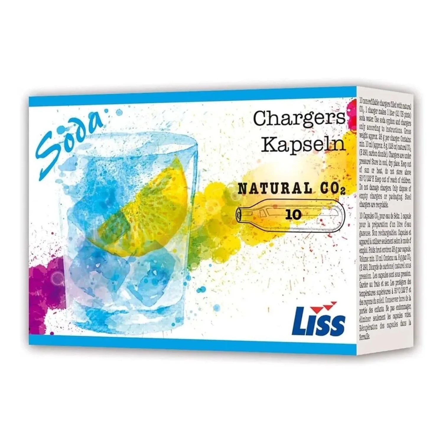 Ich-Zapfe Kohlensäurekapseln 8 g 10er Pack Blau Karton