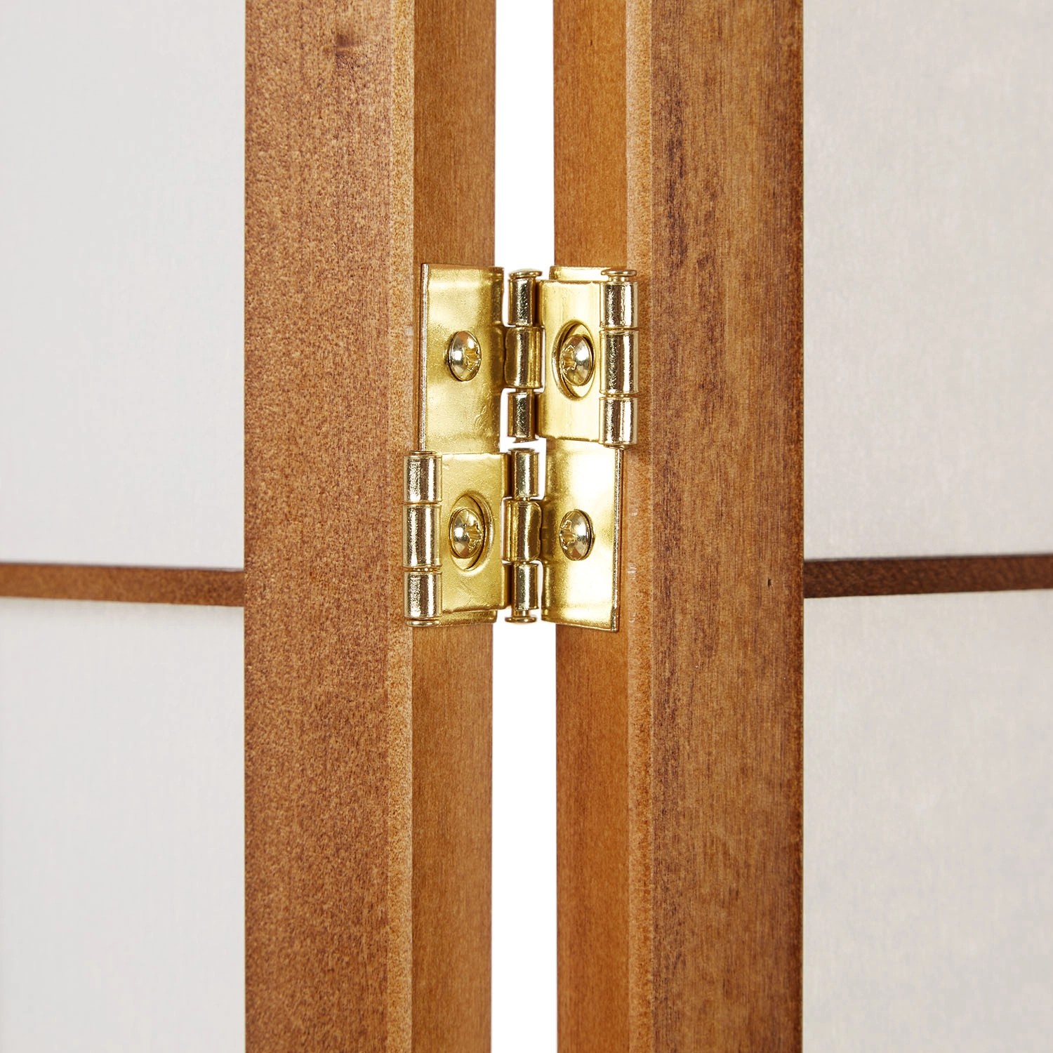 Homestyle4u 4-tlg. Paravent in Braun 176x175 cm 163_8