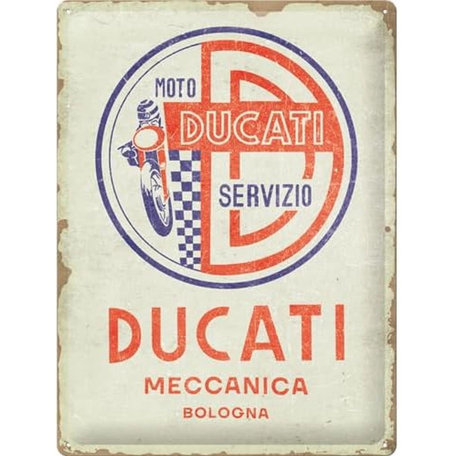 Nostalgic-Art Blechschild 30 x 40 cm - Ducati - Moto Servizio Meccanica günstig online kaufen