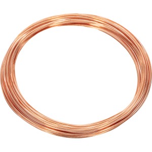 Kupfer Bindedraht Basic, Ø 1,0 mm, 7 m, flexibel zum Basteln und Dekorieren.