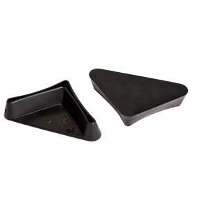 Schwarze PVC-Füße 35x35 mm für Regale & Regalböden.