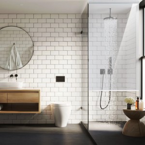 Relaxdays Duschrollo PVC Aluminium Transparent Wasserabweisend 100 cm x 240 cm 0,7 kg
