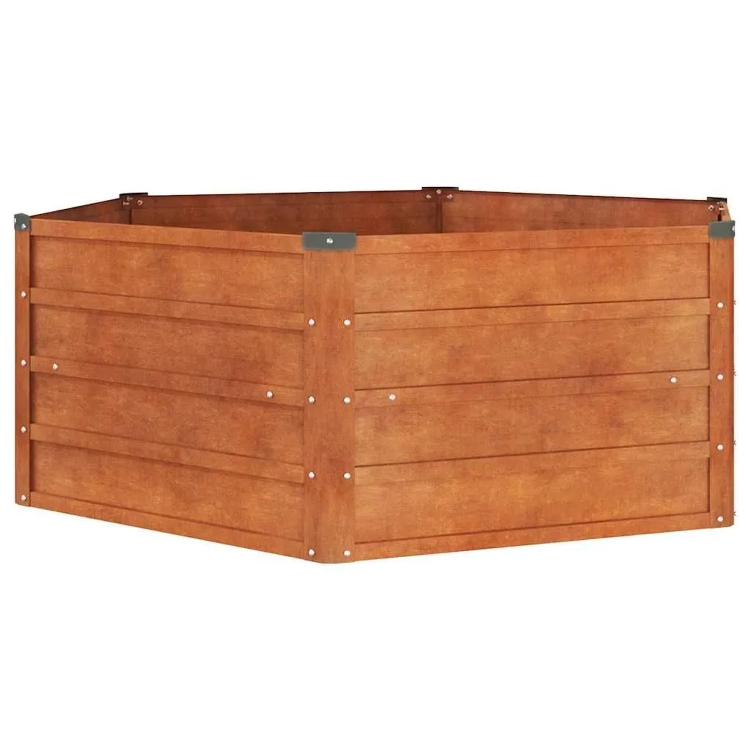Furnicato Hochbeet Rostig 129x129x45 Cm Cortenstahl