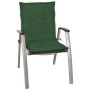 Dunkelgrüne Beautissu Niederlehner Gartenstuhl-Auflage 100x50x6cm mit Heftungen und Befestigung. Ideal für Gartenstühle.