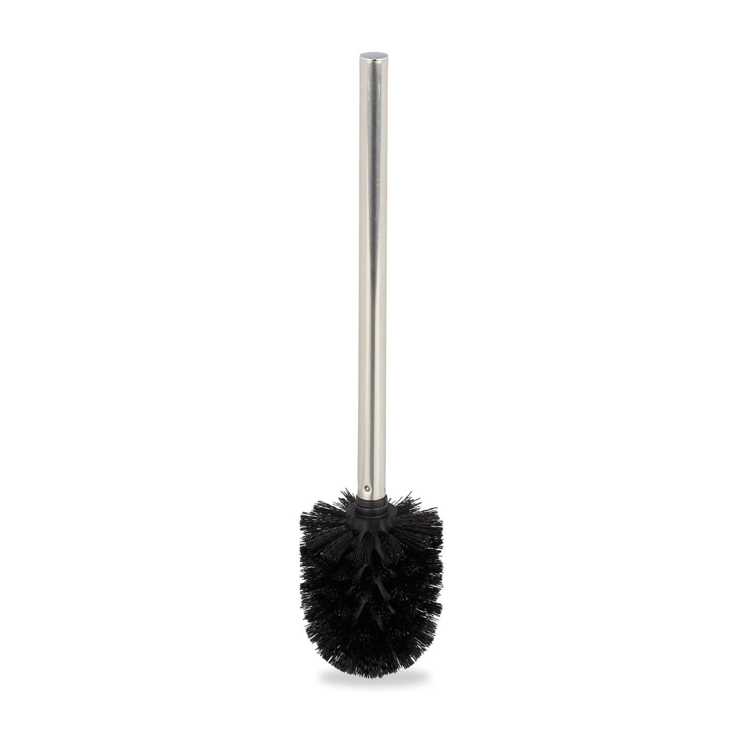 Relaxdays Toilettenbürste 3er Set Kunststoff Edelstahl Schwarz Silber Abnehmbar 35 cm x 8 cm 70 g