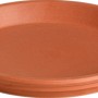 Runder Deroma Untersetzer aus Terrakotta, Ø 19 cm, für Pflanzgefäße im Innen- und Außenbereich.