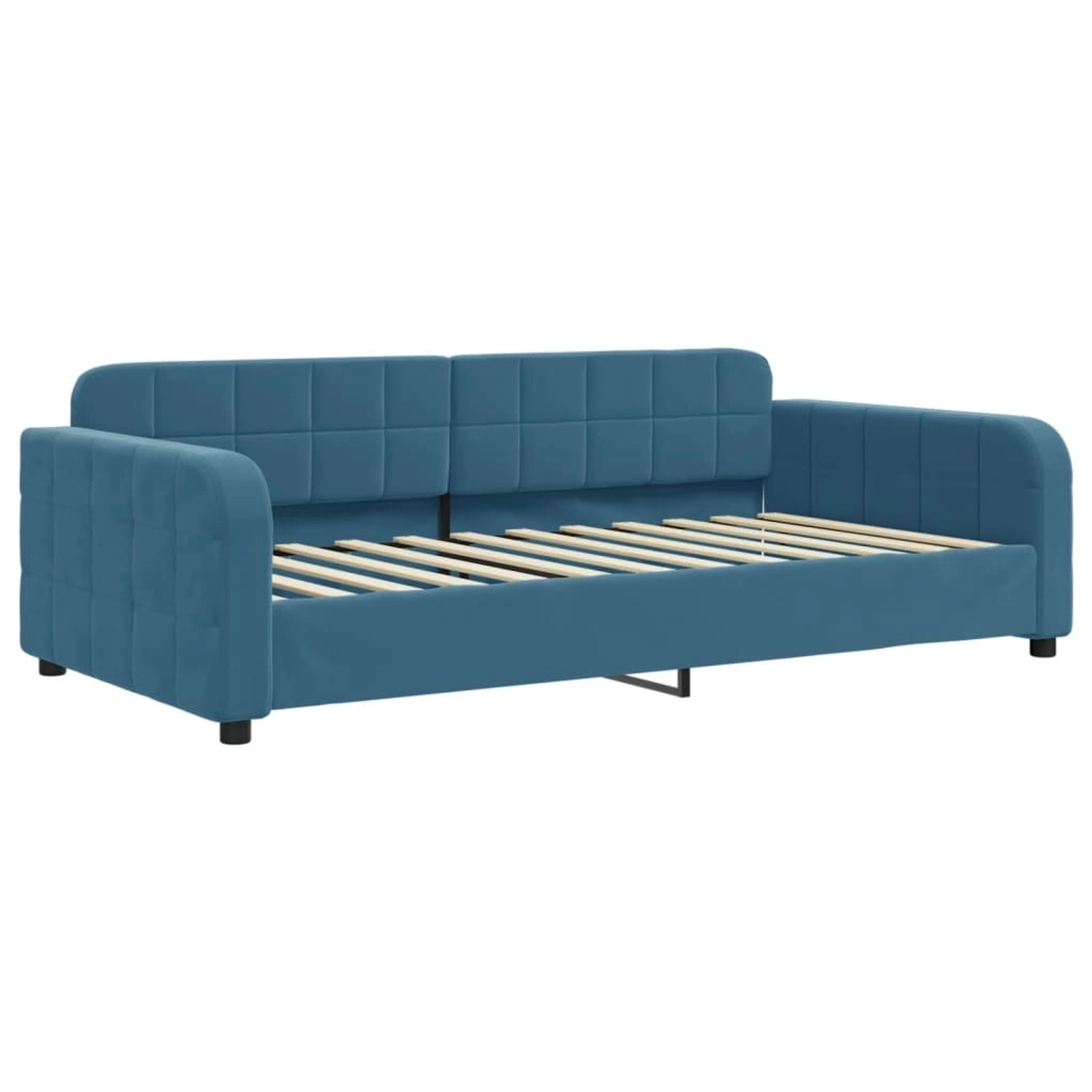 vidaXL Gästebett Tagesbett Blau 100x200 cm Samt Gästebett Gästecouch Gästes günstig online kaufen