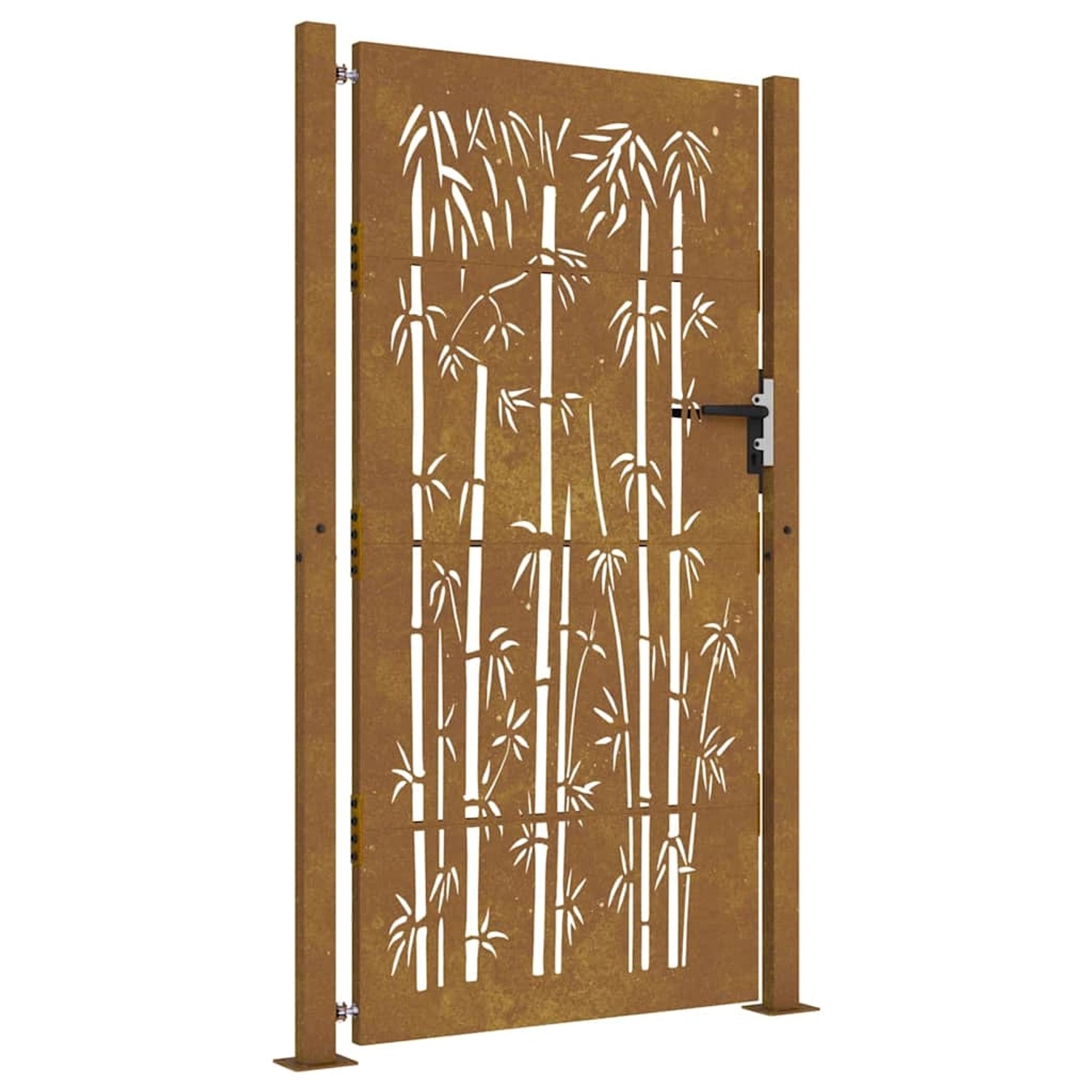 vidaXL Gartentor 105x205 cm Cortenstahl Bambus-Design 153243 günstig online kaufen