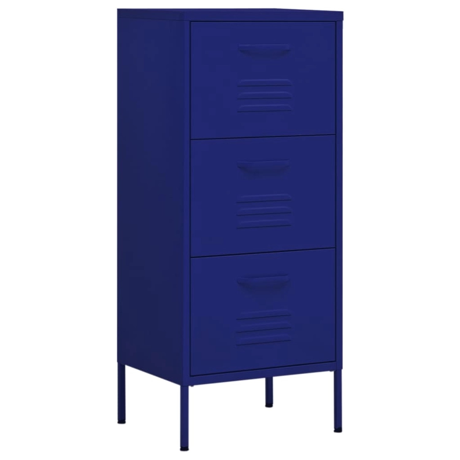 vidaXL Lagerschrank Marineblau 42,5x35x101,5 cm Stahl günstig online kaufen