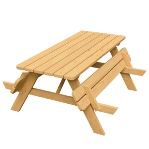 Holz4home Picknickbank Klassisch aus Kiefernholz für den Garten.