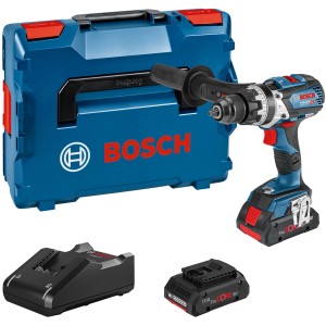 Bosch Professional GSB 18V-110 C Akku-Schlagbohrschrauber mit Akkus, Ladegerät und L-Boxx.
