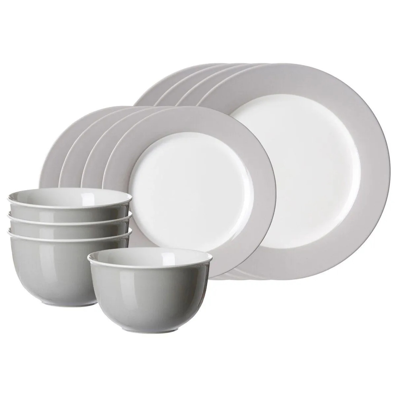 Ritzenhoff & Breker DOPPIO Basic-Set 12-teilig Grau