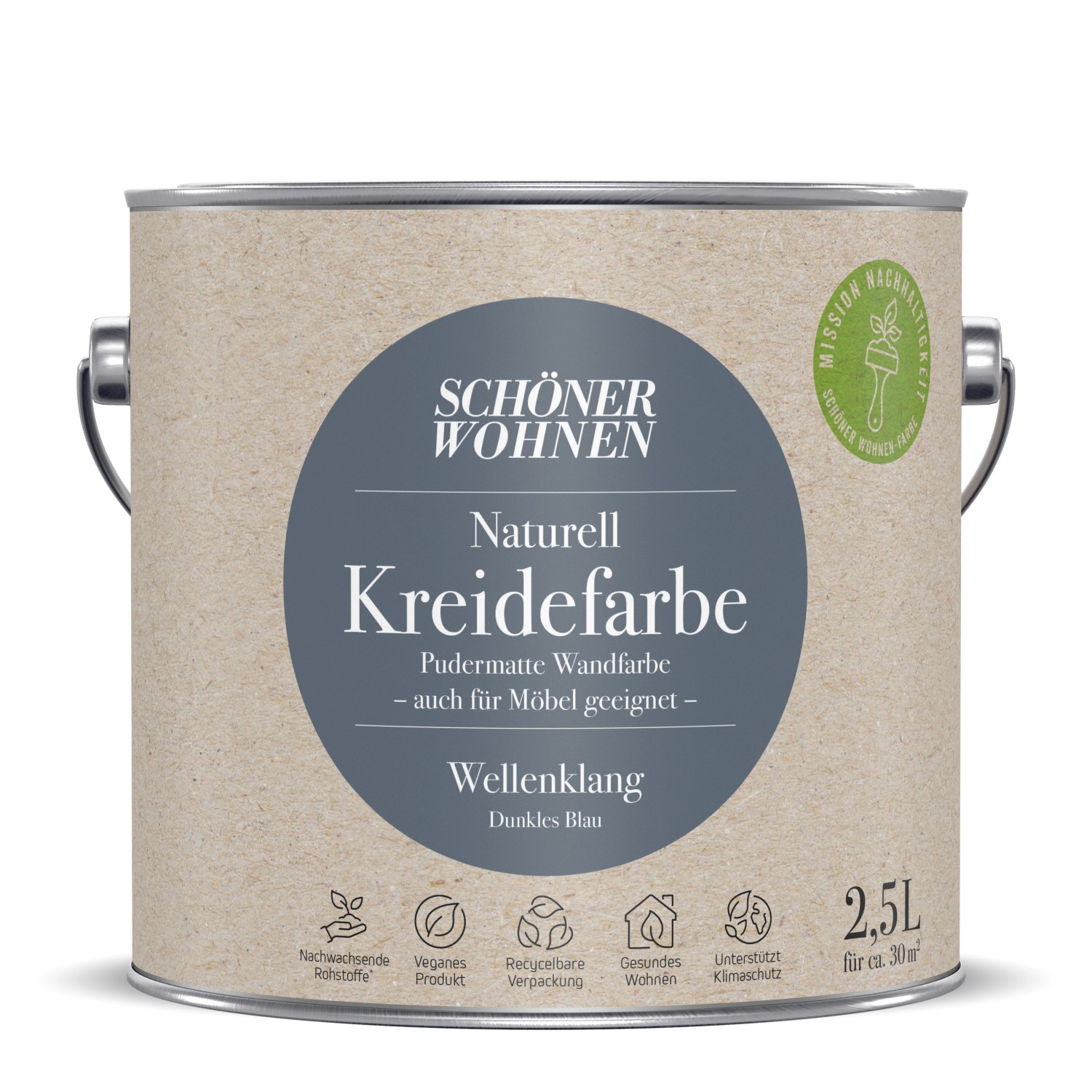 Schöner Wohnen Naturell Kreidefarbe Wellenklang 2,5 l