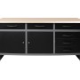 Ondis24 Werkbank Karsten 160 cm mit 6 Schubladen und 2 Türen für die Werkstatteinrichtung.
