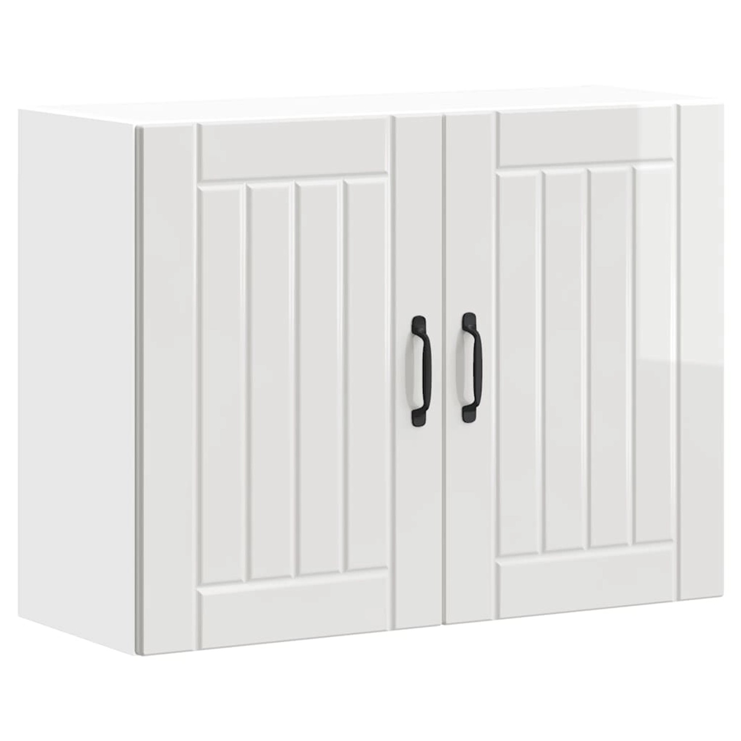 vidaXL Küchen-Hängeschrank Lucca Hochglanz-Weiß Holzwerkstoff 853829 günstig online kaufen