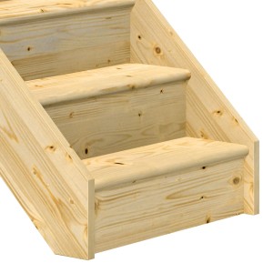 Dolle Raumspartreppe Paris Gerade Setzstufe Fichte Rechteckstabgeländer FSC®