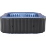 MSpa Comfort Tekapo AirJet aufblasbarer Whirlpool mit Hydromassage, blau/schwarz.