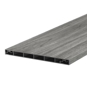 Terrassen-Aluminiumdiele Pro 21,2 cm x 1,8 cm x 185 cm Anthrazit