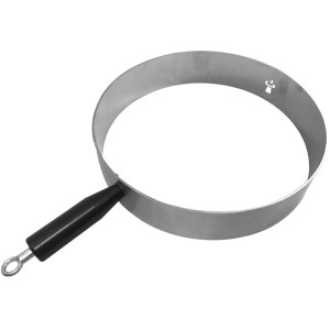 Bratring 24/5 ohne Deckel, Edelstahl, mit schwarzem Griff und Aufhängeöse. Grillutensil.