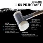 Halder Supercraft Schonhammer Ø 70 mm Rückschlagfrei mit Bruchsicherem StahlrohrStiel_3
