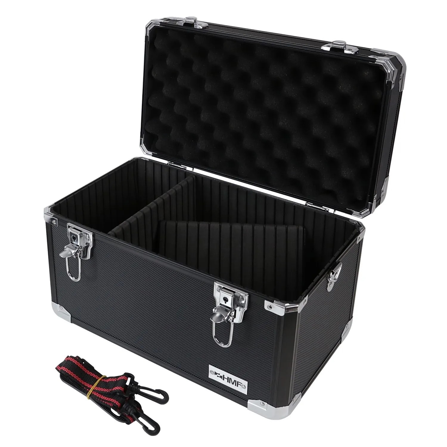 HMF 14801-02 Alu Transportkoffer Aufbewahrungskoffer Individuelle Facheinteilung 40 x 27 x 23 cm