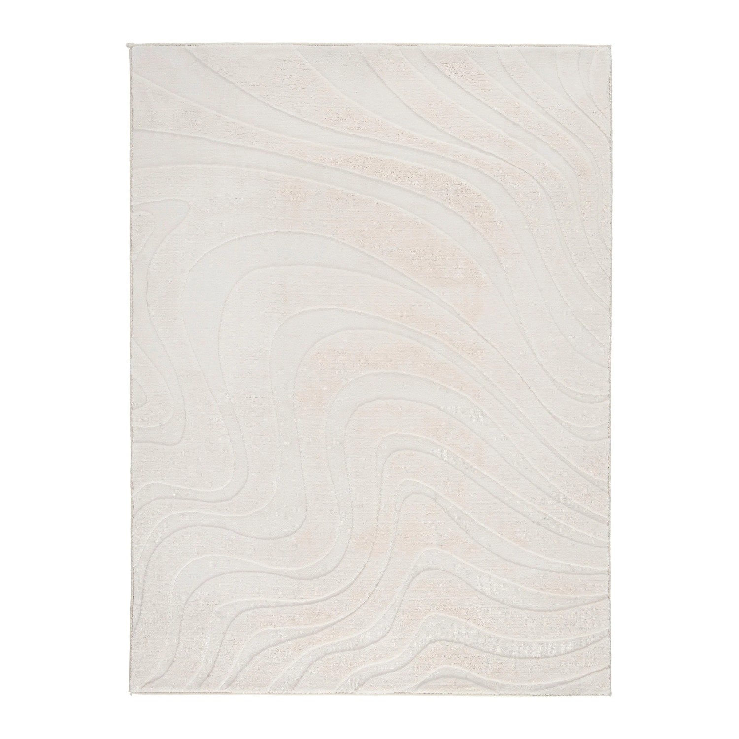 Mömax Kunstfell New Wave 2 in Beige ca. 120x170cm