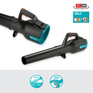 Gardena Akku-Bläser PowerJet 18V Solo, Laubbläser für Garten und Hof. Ohne Akku.