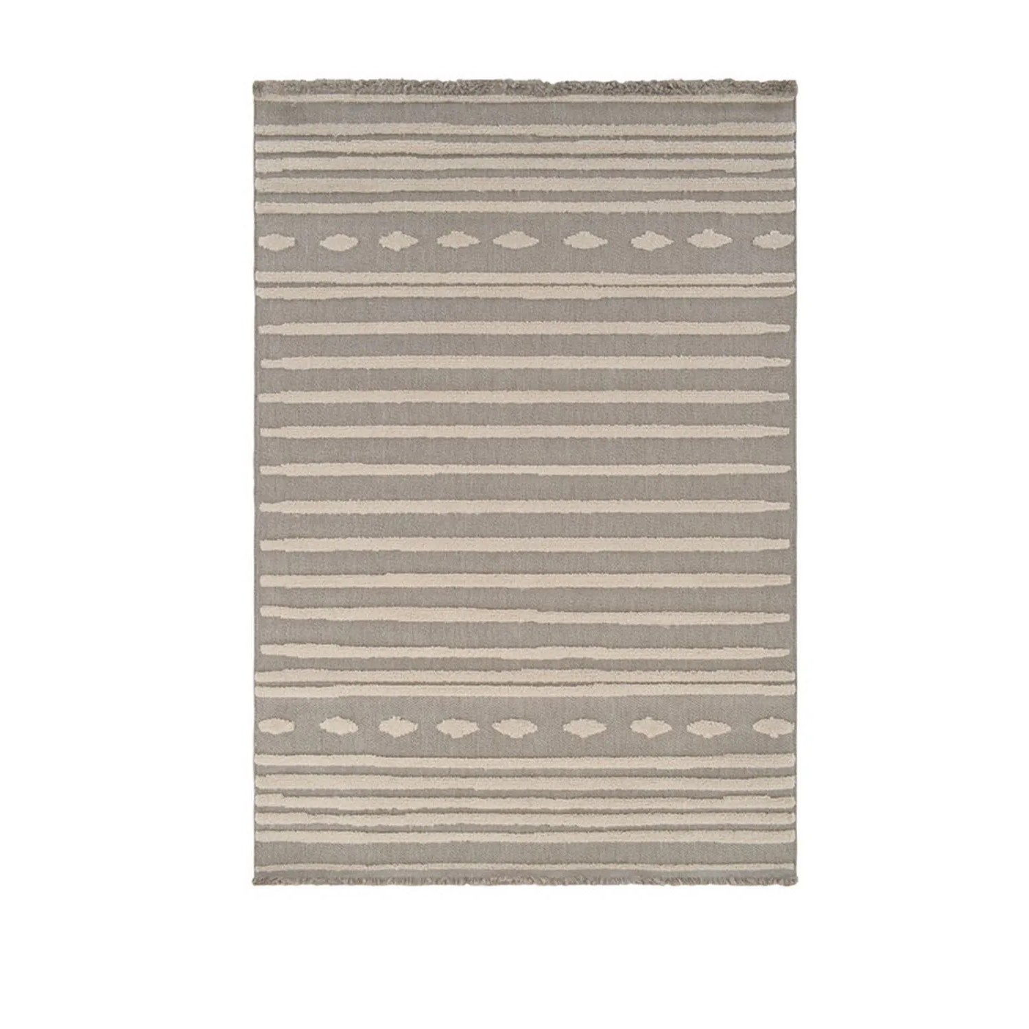 Vercai Rugs Teppich Indigo Hellgrau Creme 60 x 100 cm