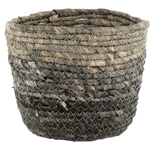 Blauer Wenko Aufbewahrungskorb Coppitella aus Naturfaser, geflochten, für Bad und Haushalt.