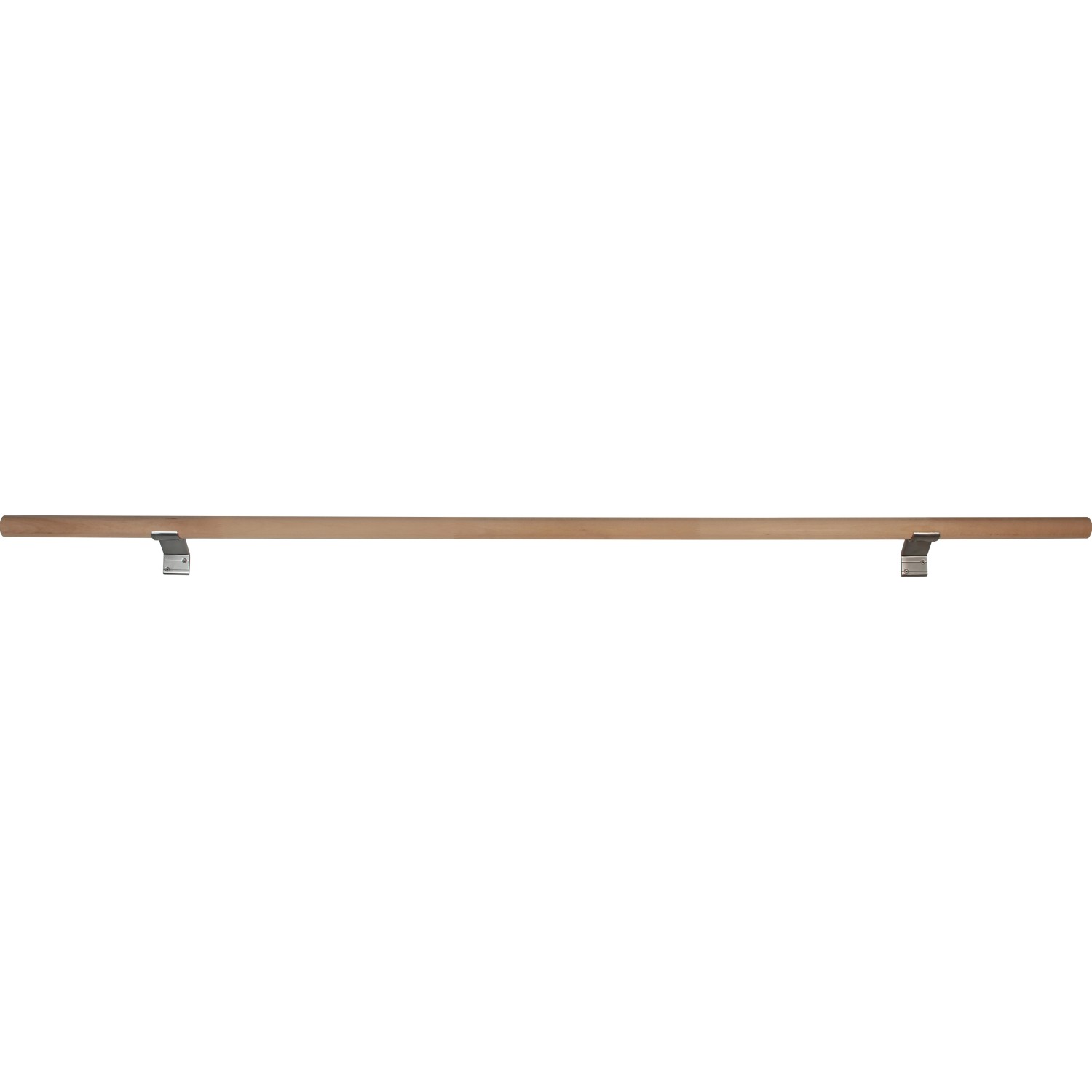 Handlaufset Buche, 200 cm, mit Konsolen für den Innenbereich.