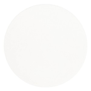 Runder, creme-weißer Hochflor Teppich (200x200cm) aus der Snapstyle Serie Touch.