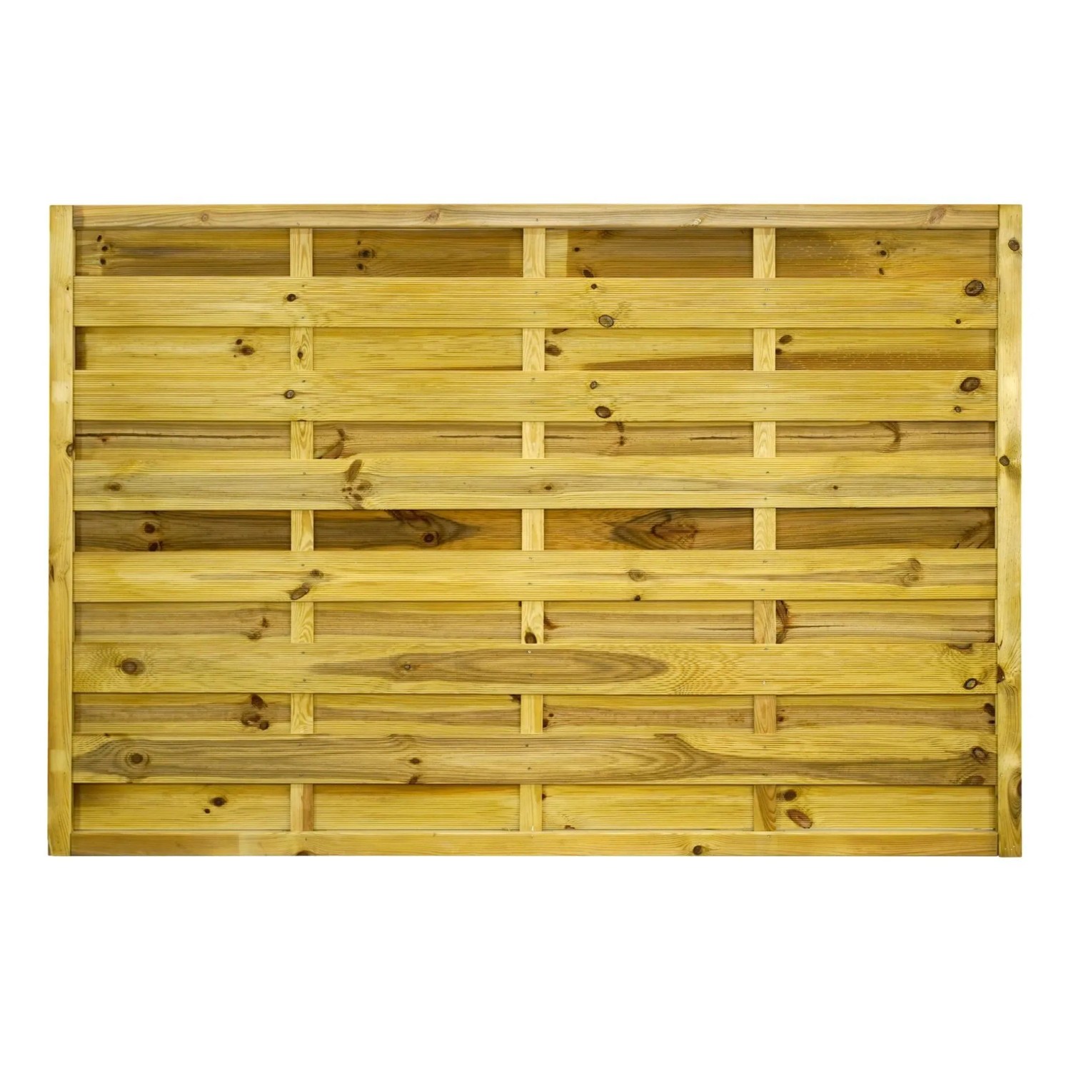 GartenLand Dichtzaun VARIO Gerade 180x120 cm Holzzaun Kiefer PEFC KDI Grün 44x44 mm Rahmen