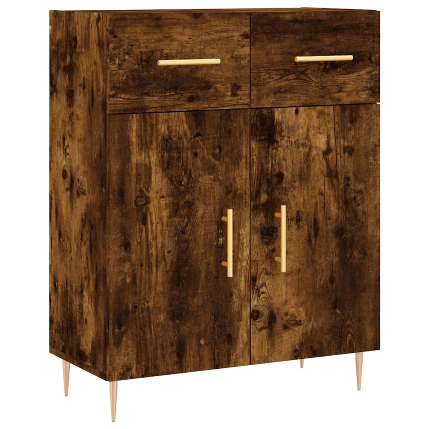 vidaXL Sideboard Räuchereiche 69,5x34x90 cm Holzwerkstoff 827969 günstig online kaufen