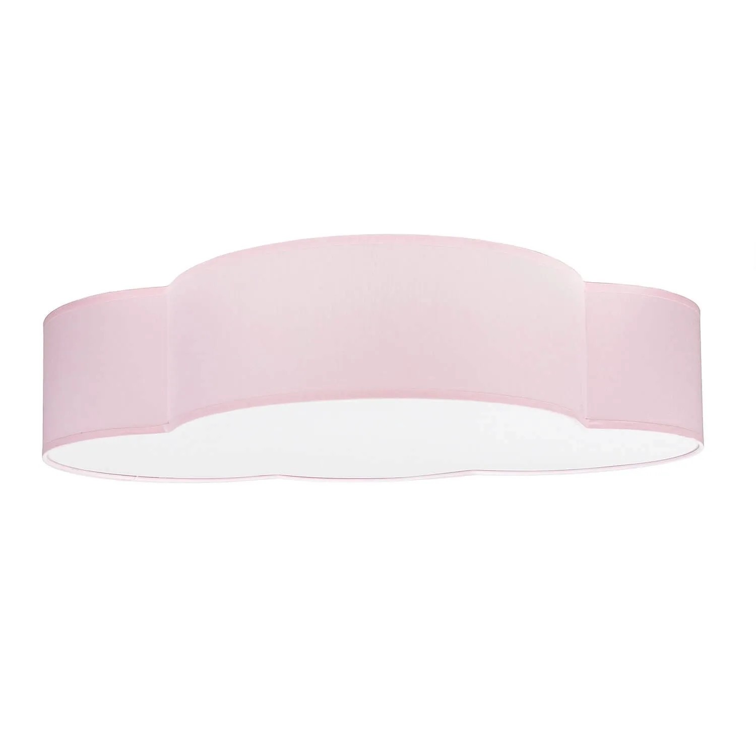 Licht-Erlebnisse Deckenlampe Kinderzimmer Rosa Metall Stoff 4x E27 Wolke