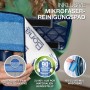 Bona Spray Mop mit Mikrofaser-Reinigungspad für Hartböden. Reinigungsgerät mit blauem Pad.
