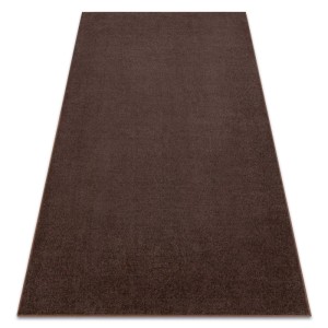 Brauner RugsX Teppichboden Eton aus Polypropylen, 400x400cm. Antistatisch, weiche Oberfläche.
