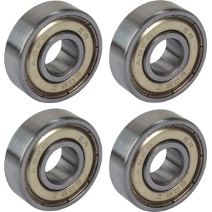 Kugellager 608-ZZ, 4er-Set für Rollen: Achszubehör für leichtgängige Möbelrollen.