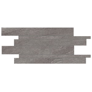 Mosaik Fascia Track Anthrazit, 30x60 cm, Bordüre für Wand und Boden, frostbeständig.