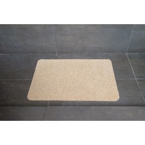 Beige Hydrowonder Duschmatte, 40x60 cm, geflochtene Wanneneinlage für Dusche und Bad.