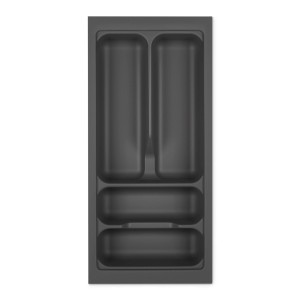 SOTECH Orga-Box I Besteckeinsatz Höhe 55 mm Oriongrau 300 mm Antirutschbeschichtung Für Blum Tandembox und ModernBox