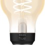 Philips Hue LED-Lampe E27 Filament, warmweißes Licht, dimmbar.