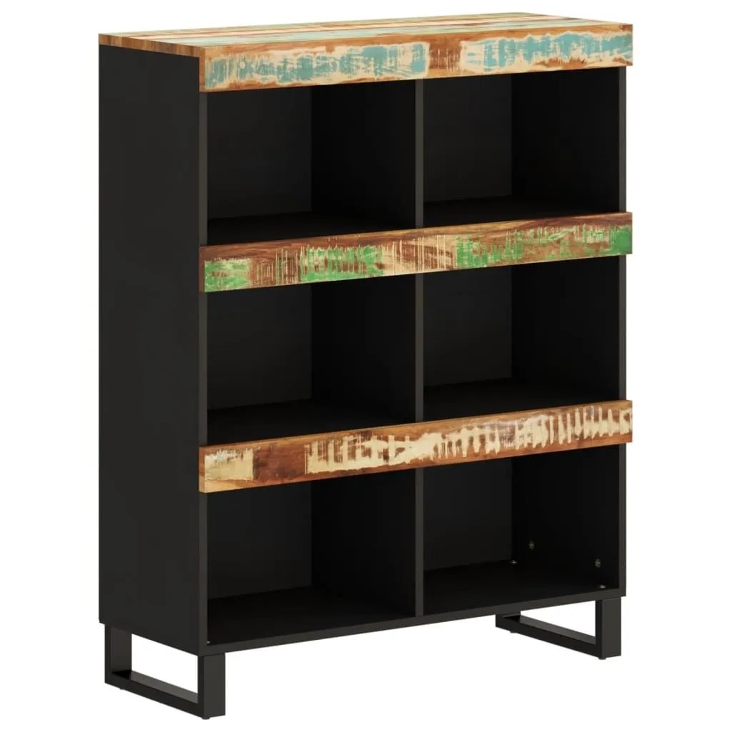 vidaXL Beistelltisch 85x33x107 cm Altholz Massiv 352903